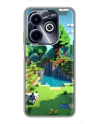Чехол для Infinix Hot 40i с картинкой «Minecraft летний день» Чехол для Infinix Hot 40i с картинкой «Minecraft летний день»