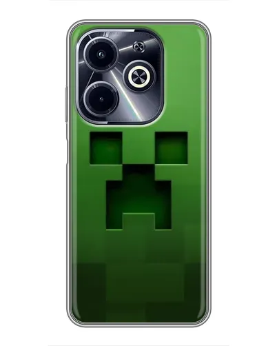 Чехол для Infinix Hot 40i с картинкой «Крипер микро-дизайн» Чехол для Infinix Hot 40i с картинкой «Крипер микро-дизайн»