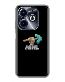 Чехол для Infinix Hot 40i с картинкой «Алмазная кирка»