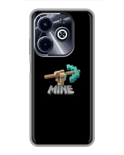 Чехол для Infinix Hot 40i с картинкой «Алмазная кирка» Чехол для Infinix Hot 40i с картинкой «Алмазная кирка»