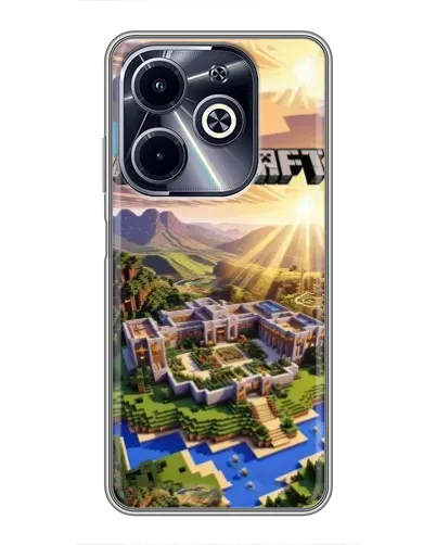 Чехол для Infinix Hot 40i с картинкой «Minecraft панорама» Чехол для Infinix Hot 40i с картинкой «Minecraft панорама»