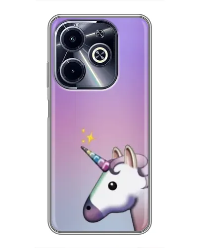 Чехол для Infinix Hot 40i с картинкой «Единорог градиент» Чехол для Infinix Hot 40i с картинкой «Единорог градиент»
