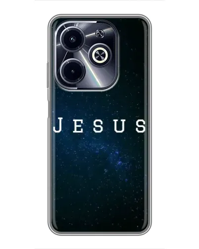 Чехол для Infinix Hot 40i с картинкой «Звездное небо Jesus»