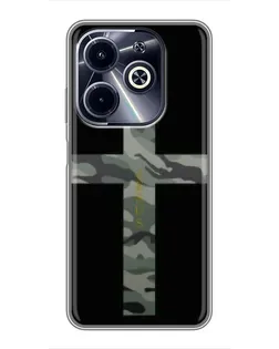 Чехол для Infinix Hot 40i с картинкой «Милитари Крест»