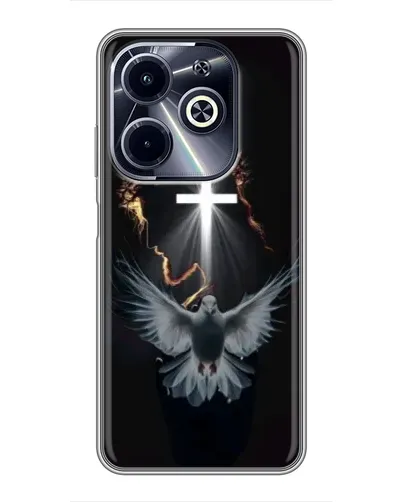 Чехол для Infinix Hot 40i с картинкой «Голубь и Свет»