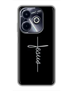 Чехол для Infinix Hot 40i с картинкой «Тонкая линия веры»