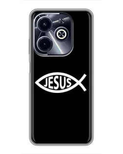 Чехол для Infinix Hot 40i с картинкой «Классический Jesus»
