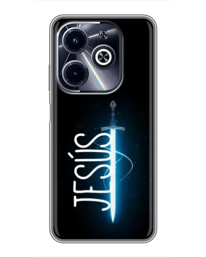 Чехол для Infinix Hot 40i с картинкой «Меч Духа Jesus»