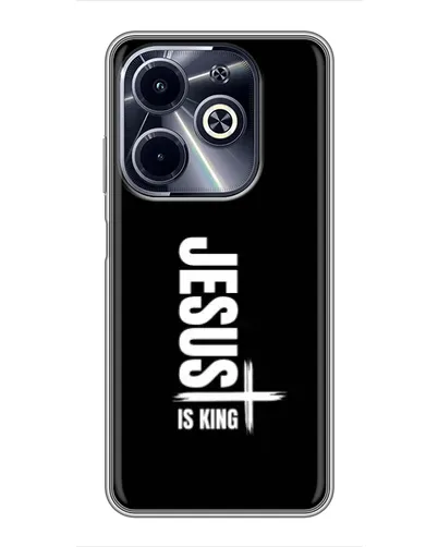 Чехол для Infinix Hot 40i с картинкой «Вертикаль веры Jesus»