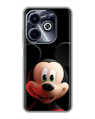 Чехол для Infinix Hot 40i с картинкой «Улыбающийся Микки Маус»