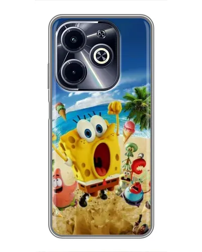 Чехол для Infinix Hot 40i с картинкой «Развлечения на пляже»