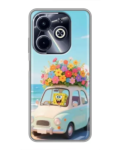 Чехол для Infinix Hot 40i с картинкой «Автомобильное путешествие»