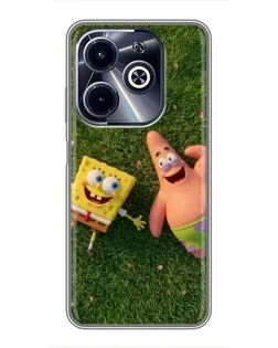 Чохол для Infinix Hot 40i з картинкою «Друзі на галявині» Чохол для Infinix Hot 40i з картинкою «Друзі на галявині»