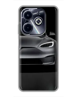 Чехол для Infinix Hot 40i с картинкой «Tesla Model S Look»