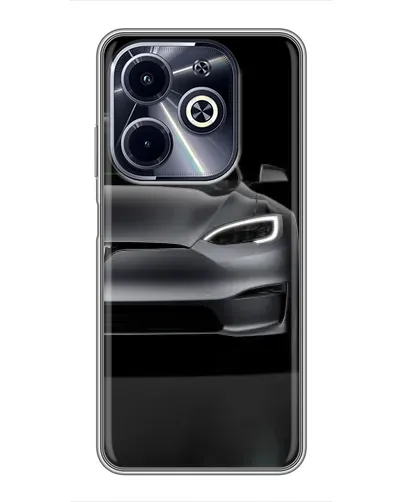 Чехол для Infinix Hot 40i с картинкой «Tesla Model S Look» Чехол для Infinix Hot 40i с картинкой «Tesla Model S Look»