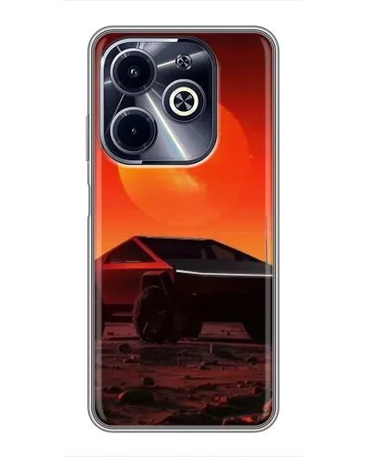 Чехол для Infinix Hot 40i с картинкой «Cybertruck на Марсе» Чехол для Infinix Hot 40i с картинкой «Cybertruck на Марсе»