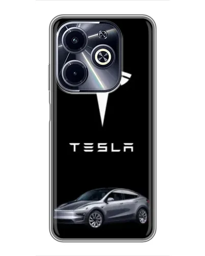 Чехол для Infinix Hot 40i с картинкой «Tesla Model Y» Чехол для Infinix Hot 40i с картинкой «Tesla Model Y»