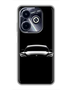 Чехол для Infinix Hot 40i с картинкой «Фары Tesla Night» Чехол для Infinix Hot 40i с картинкой «Фары Tesla Night»