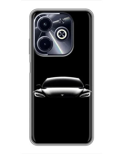 Чехол для Infinix Hot 40i с картинкой «Фары Tesla Night» Чехол для Infinix Hot 40i с картинкой «Фары Tesla Night»