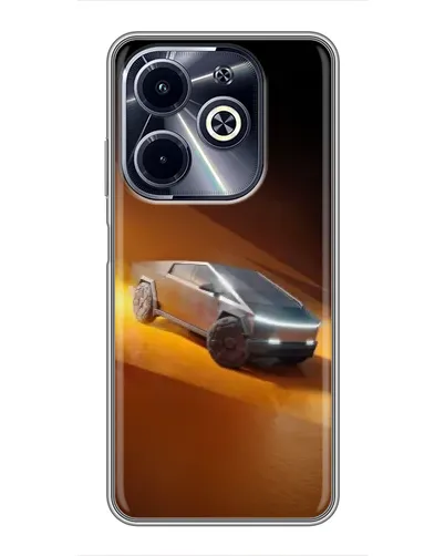 Чехол для Infinix Hot 40i с картинкой «Cybertruck в пустыне» Чехол для Infinix Hot 40i с картинкой «Cybertruck в пустыне»