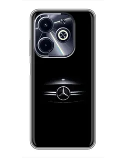 Чехол для Infinix Hot 40i с картинкой «Mercedes — абстрактные линии»