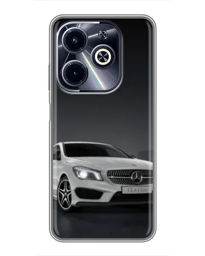 Чехол для Infinix Hot 40i с картинкой «Mercedes AMG GT Silver» Чехол для Infinix Hot 40i с картинкой «Mercedes AMG GT Silver»