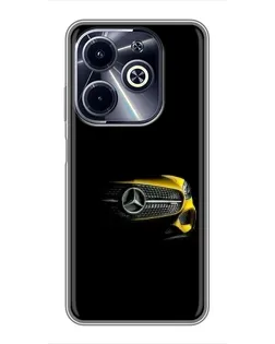 Чехол для Infinix Hot 40i с картинкой «Mercedes — ретро стиль»