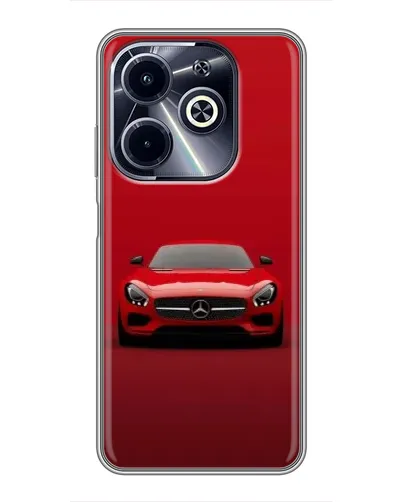 Чехол для Infinix Hot 40i с картинкой «Красный Mercedes AMG» Чехол для Infinix Hot 40i с картинкой «Красный Mercedes AMG»