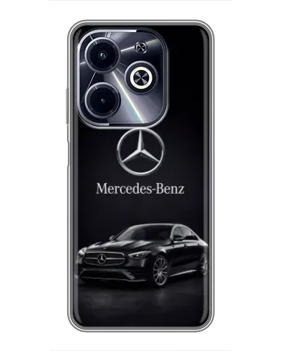 Чехол для Infinix Hot 40i с картинкой «Mercedes — решетка радиатора» Чехол для Infinix Hot 40i с картинкой «Mercedes — решетка радиатора»