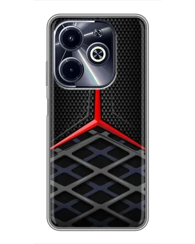 Чехол для Infinix Hot 40i с картинкой «Mercedes Carbon Grid» Чехол для Infinix Hot 40i с картинкой «Mercedes Carbon Grid»