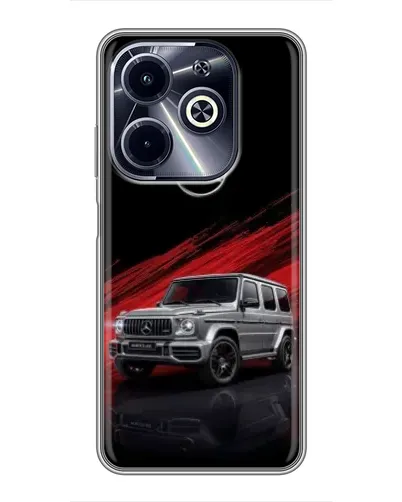 Чехол для Infinix Hot 40i с картинкой «Mercedes G-Class красный» Чехол для Infinix Hot 40i с картинкой «Mercedes G-Class красный»