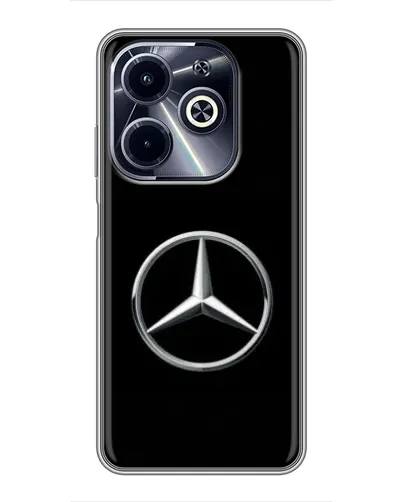 Чехол для Infinix Hot 40i с картинкой «Mercedes классический лого» Чехол для Infinix Hot 40i с картинкой «Mercedes классический лого»