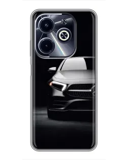 Чехол для Infinix Hot 40i с картинкой «Свет фар Mercedes»