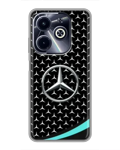 Чехол для Infinix Hot 40i с картинкой «Mercedes — бирюзовый акцент» Чехол для Infinix Hot 40i с картинкой «Mercedes — бирюзовый акцент»