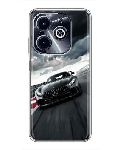 Чехол для Infinix Hot 40i с картинкой «Гоночный Mercedes AMG» Чехол для Infinix Hot 40i с картинкой «Гоночный Mercedes AMG»