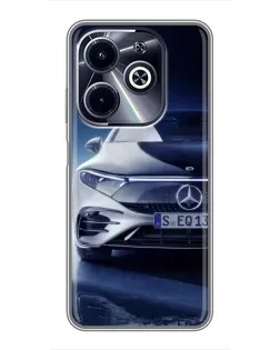 Чехол для Infinix Hot 40i с картинкой «Mercedes EQ — будущее»