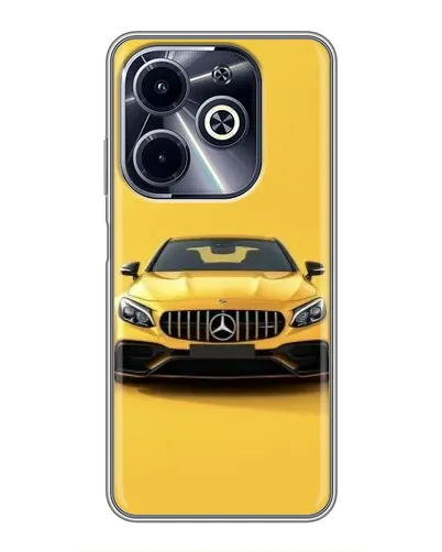 Чехол для Infinix Hot 40i с картинкой «Желтый Mercedes GT» Чехол для Infinix Hot 40i с картинкой «Желтый Mercedes GT»
