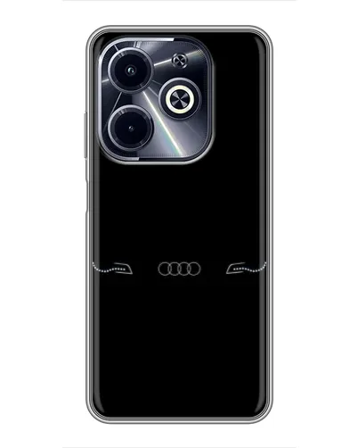 Чехол для Infinix Hot 40i с картинкой «Audi — световой подпись»