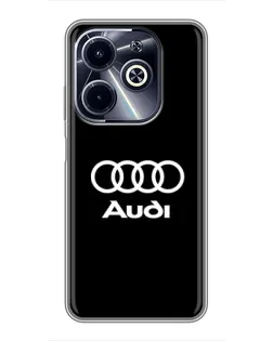 Чехол для Infinix Hot 40i с картинкой «Классическое лого Audi»