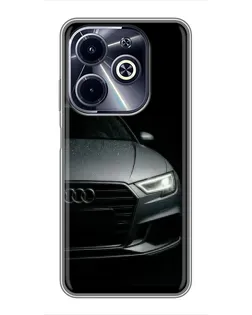 Чехол для Infinix Hot 40i с картинкой «Audi — детализация кузова»