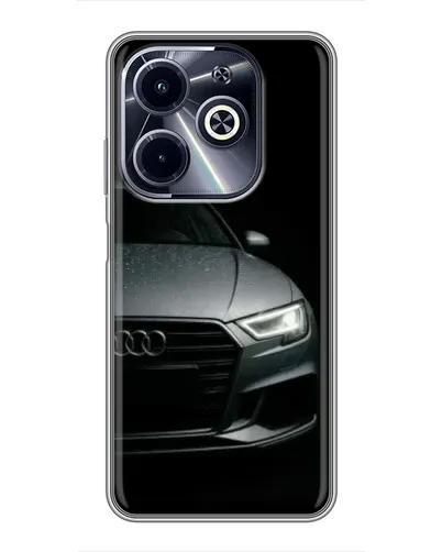 Чехол для Infinix Hot 40i с картинкой «Audi — детализация кузова»