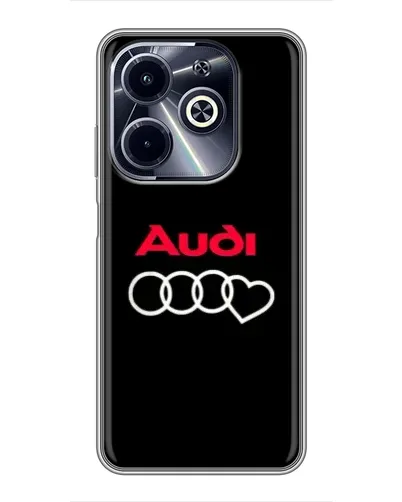 Чехол для Infinix Hot 40i с картинкой «Логотип Audi Heart»