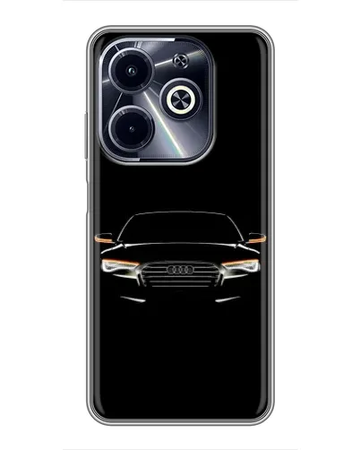 Чехол для Infinix Hot 40i с картинкой «Audi — ночной контур»