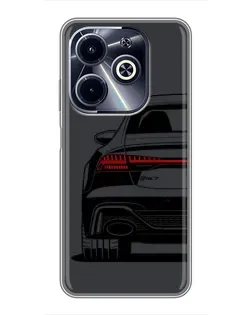 Чехол для Infinix Hot 40i с картинкой «Задняя часть Audi — арт»