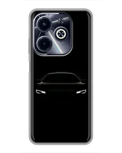 Чехол для Infinix Hot 40i с картинкой «Взгляд Audi в темноте»