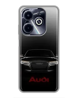 Чехол для Infinix Hot 40i с картинкой «Audi — градиентный контур»
