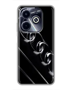 Чехол для Infinix Hot 40i с картинкой «Audi — абстрактные кольца»