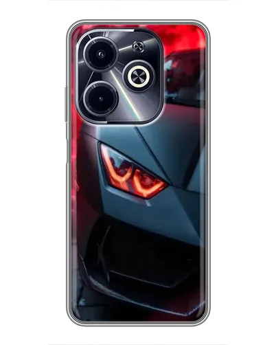 Чохол для Infinix Hot 40i з картинкою «Lamborghini червоне сяйво» Чохол для Infinix Hot 40i з картинкою «Lamborghini червоне сяйво»