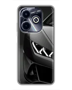 Чохол для Infinix Hot 40i з картинкою «Lamborghini фари деталізація» Чохол для Infinix Hot 40i з картинкою «Lamborghini фари деталізація»