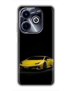 Чохол для Infinix Hot 40i з картинкою «Lamborghini жовтий акцент» Чохол для Infinix Hot 40i з картинкою «Lamborghini жовтий акцент»